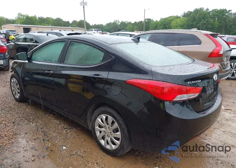 2012 Hyundai Elantra Gls из США, поврежденный, VIN 5NPDH4AE8CH077105